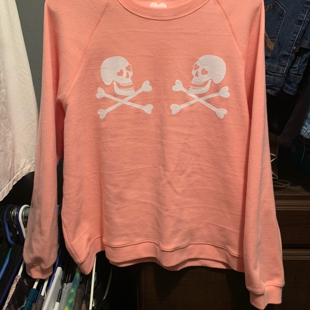 Pink Skull Sweatshirt
